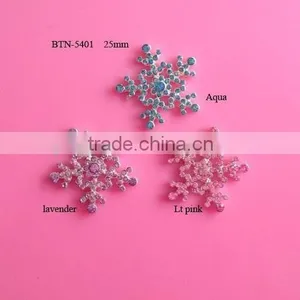 26mm Flatback Christmas Snowflake Button (BTN-5401) thumbnail-2
