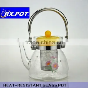 Perfect Clear Heat Resistant Borosilicate Glass Teapot & Infuser for Loose Tea or Display Tea 700F/1000F thumbnail-1