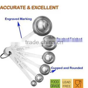 Hottest Selling Cheap Price Stainless Steel Measuring Cups and Spoon thumbnail-5