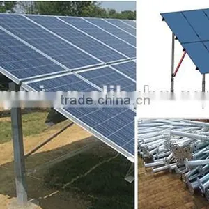 Ground Solar Mounting System Helical Ground Screw Piles for Foundation of Solar Photovoltaic Brackets Spiral Post thumbnail-1