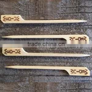 New Design Bamboo Food Stick Skewer for Core Meat Beef Skewer thumbnail-4