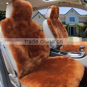 100% Genuine Australian Quality Winter Warm Luxury Wool Fur Genuine Sheepskin Car Seat Cover Set thumbnail-4