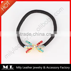 Rhinestone Crystal Hair Scrunchie ,Elastic Ponytail Holder Wholesale MY-015 thumbnail-1