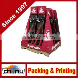 Skateboard Surfboard Corrugated Board Holiday Pallet Display (320032) thumbnail-1