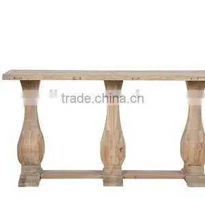 Vintage Recycled Wood Plank Concole Table thumbnail-2
