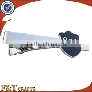 Promotional Black Annealed Logo Custom Made Tie Bar thumbnail-1