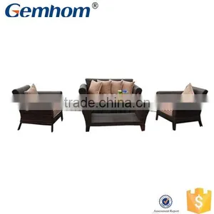 High Quality Rattan Sofa Set With 15cm Thickness Cusion High Quality Fabric thumbnail-1