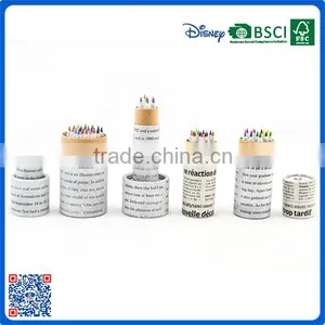 2016 New Promotion Newspaper Color Pencil in Tube Sets Supplier's Choice thumbnail-1