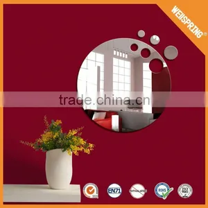 Popular Elegant Removable Mirror Wall Sticker Bathroom Mirror Wall Stickers thumbnail-1