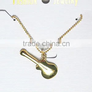 18k Gold Plated and Platina Plated Music Pendant Necklace thumbnail-5