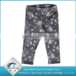 2016 Summer Children Leggings Hot Jeans Pants Printed Denim Kids Leggings thumbnail-2
