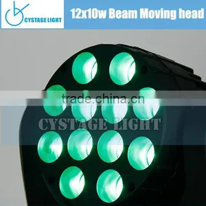 Guangzhou Stage Light 12x10W RGBW 4in1 LED Beam Wash Moving Head Light thumbnail-6