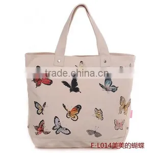 New Arrival Vintage Heavy Canvas Tote Bag Beach Cotton Bag thumbnail-1