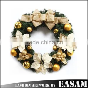 Christmas Wreath With Gold Ball for Christmas Decoration thumbnail-1