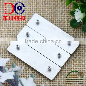 Metal Tack Jeans Plate Leather Patch With Metal Logo Plate for Handbags thumbnail-6