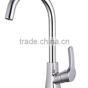 Unique Hot Selling Design Brass Material Chrome Modern Kitchen Faucet thumbnail-3