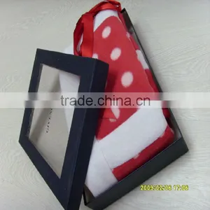 Wholesale Polyester Fleece Promotion Gift Blanket With Gift Box Packaging thumbnail-1