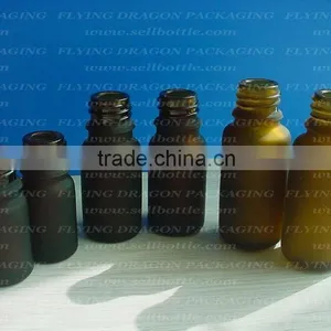 Frosted Amber Essential Oil Bottle thumbnail-1