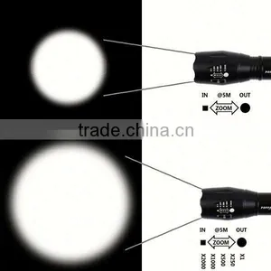 868 XM-L T6 LED Rechargeable Aluminum Zoomable Bright Flash Light thumbnail-2
