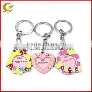 Mini Photo Frames Heart Shaped PVC Picture Frame With Keychain thumbnail-1