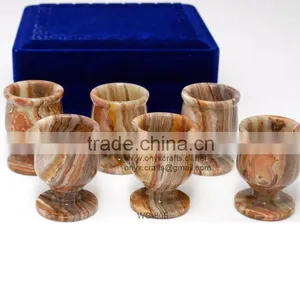 Multi Red Onyx Wine Glass Set thumbnail-1