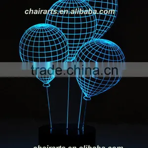 Innovative Acrylic 3D Led Decorative Night Table Lamp With Ballon thumbnail-2