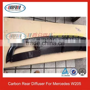 2015 New Listing W205 Carbon Fiber Rear Bumper Diffuser For Mercedes W205 Sedan thumbnail-3