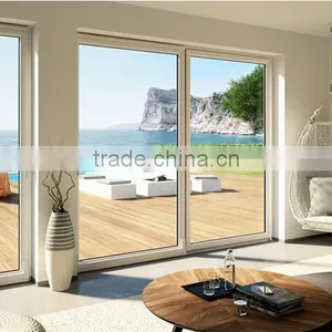 PVC Profile Sliding Windows/Interior Office Sliding Glass Windows thumbnail-1