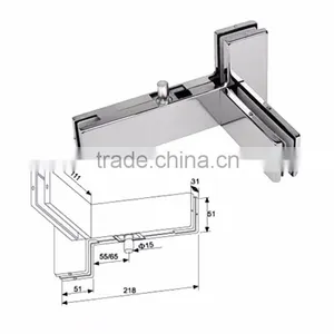 Barn Door Hardware Stainless Steel Shower Glass Clamp Accessories thumbnail-2