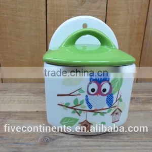 New Owl Big Salt Pot Sugar Pot Side Pot thumbnail-1