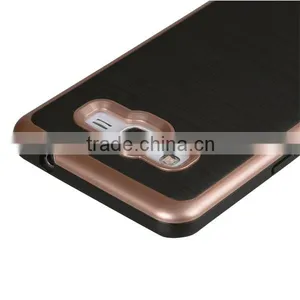 C&T Heavy Duty Brushed Metal Texture Hybrid Dual Layer Slim Protector Case Cover for Samsung Galaxy Grand Prime G530 thumbnail-3