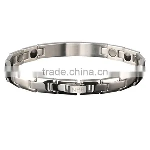 Noproblem D009 FDA Bio Scalar Energy Magnetic Germanium Health Stainless Steel Frendship Charm Bracelet thumbnail-2