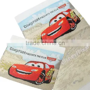 Tailor Made Loop Fold Damask Woven Label Garment Factory in China thumbnail-1