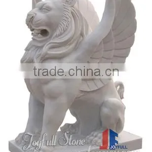 Marble Animal Carving, White Marble Lions thumbnail-1