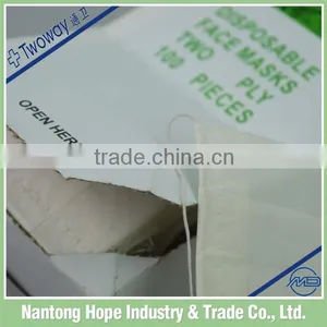 2ply Disposable Paper Face Mask With Elastic Ear-loop thumbnail-4
