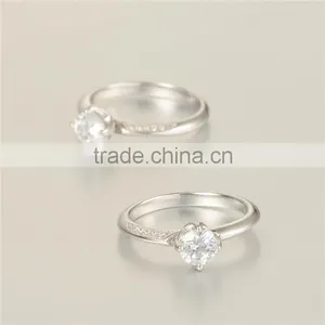 2016 New Arrival S925 Silver Wedding Diamond Rings thumbnail-5