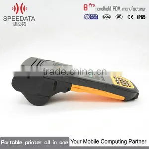 Window 6.5 Mobile Phone Printer Barcode Scanner Android4.0 Handheld Smart Phone Reader Terminal Portable Printer Oem Odm thumbnail-1