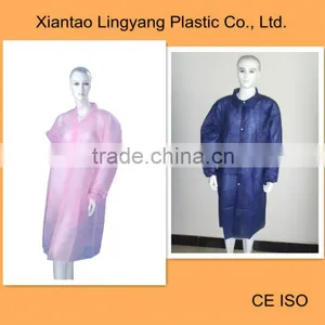 Disposable Nonwoven Water Resistant Custom Lab Coat thumbnail-1