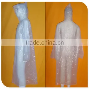 Lightweight Outdoor PE Raincoat Poncho - Milk thumbnail-4