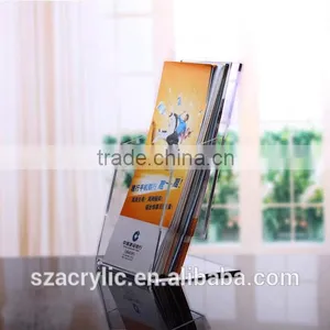 Acrylic A6 Folder Display Rack Flyers Leaflets Holder Box Brochure Display Box/holder thumbnail-5