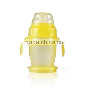 Fashion Design pp Baby Feeding Training Sippy Cup Silicone Nipple With Handle Easy to Grip thumbnail-4
