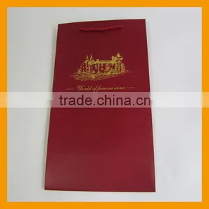 2 WINE BOTTLE TOTE GIFT BAG CHRISTMAS PAPER HANDLE CARD HOLIDAY BAGS thumbnail-2
