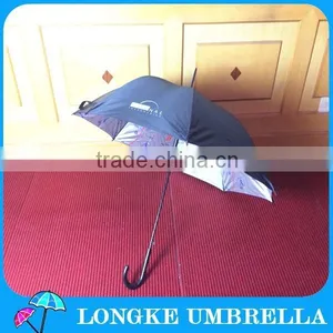 24"doubel Layer Custom Design Straight Map Umbrella,8K,auto Open thumbnail-1