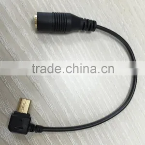 Mini USB to 3.5mm Mic Microphone Transfer Adapter Cable Good Quality Camera thumbnail-1