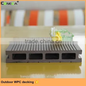 Waterproof Patio Outdoor High-quality Good Price Hollow Groove Wood Plastic Composite Decking Wpc thumbnail-3