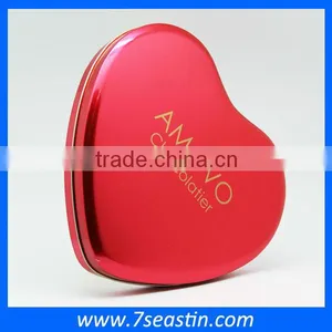 Christmas Gift Chocolate Cookie Tin Box With Heart Shaped Food Grade Metal Empty Tin Box thumbnail-1