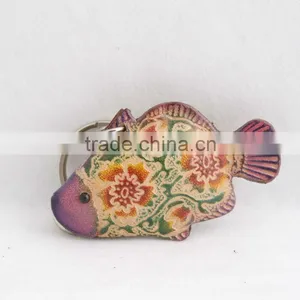 Handmade Leather Fish Key Chain thumbnail-3
