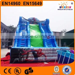Giant Spiderman Free Fall Inflatable Slide for Adult thumbnail-1