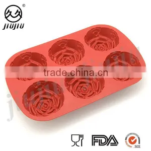 Rose Shape Silicone Ice Cube Tray/cake,choclate,baking Mold thumbnail-4