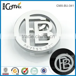 Hollow Round Metal Custom Belt Buckle With Engraved Logo thumbnail-2